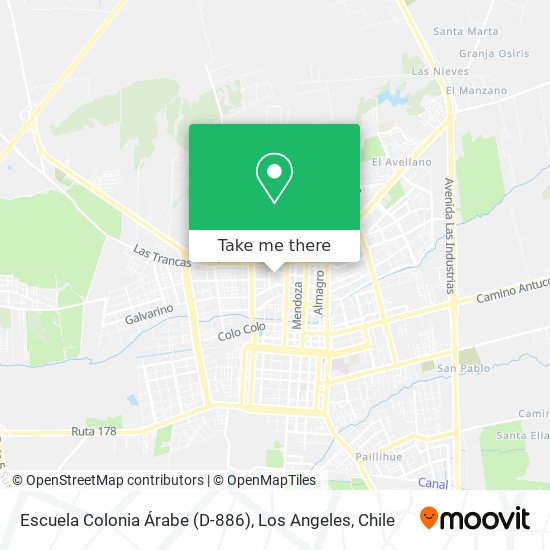 Mapa de Escuela Colonia Árabe (D-886)