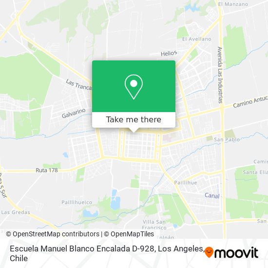 Mapa de Escuela Manuel Blanco Encalada D-928