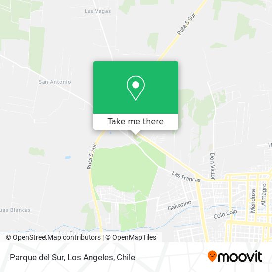 Parque del Sur map