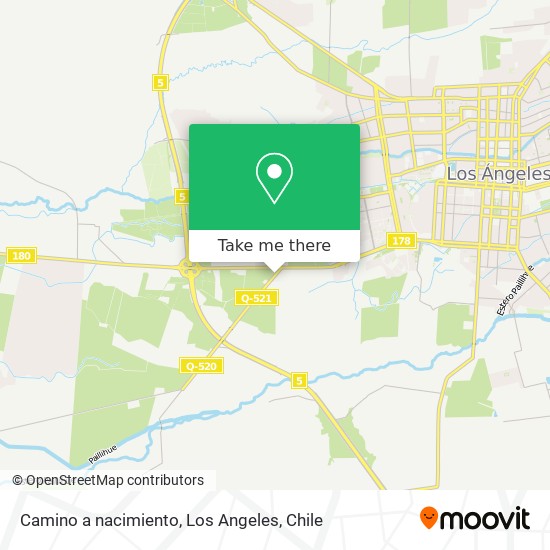 Mapa de Camino a nacimiento