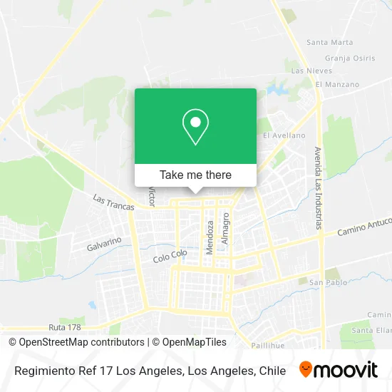 Mapa de Regimiento Ref 17 Los Angeles