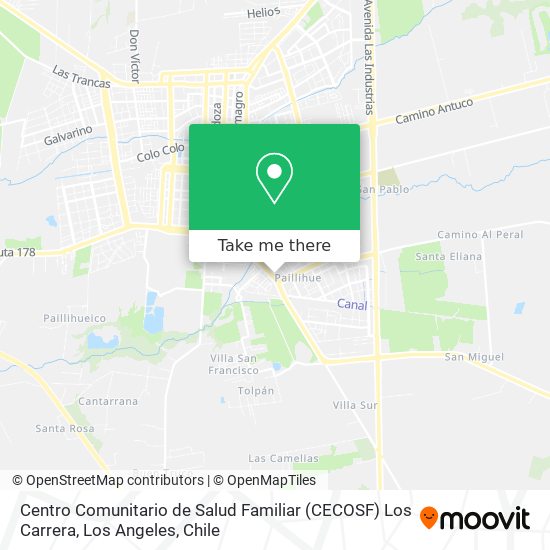 Centro Comunitario de Salud Familiar (CECOSF) Los Carrera map