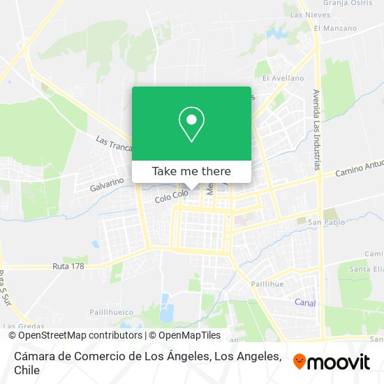 Cámara de Comercio de Los Ángeles map