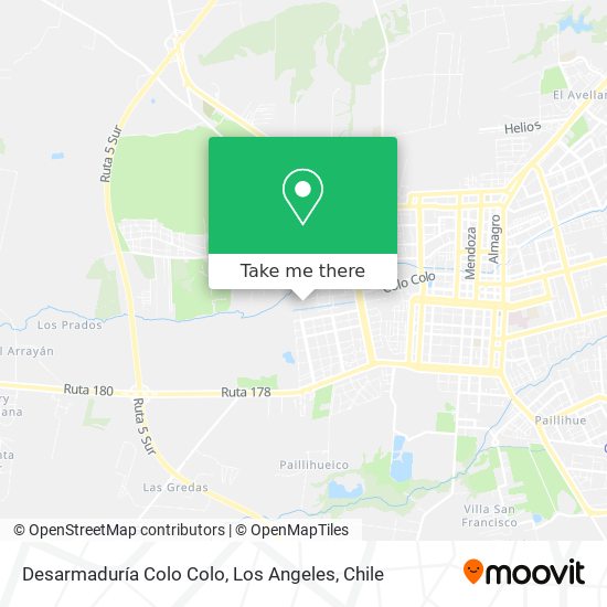 Desarmaduría Colo Colo map