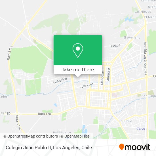 Mapa de Colegio Juan Pablo II