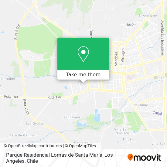 Mapa de Parque Residencial Lomas de Santa María