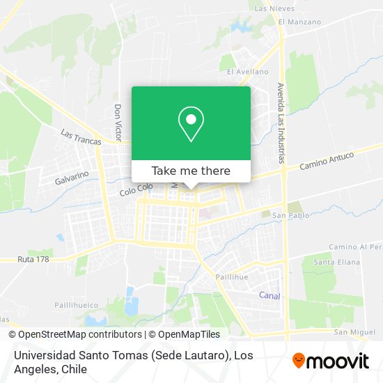 Universidad Santo Tomas (Sede Lautaro) map
