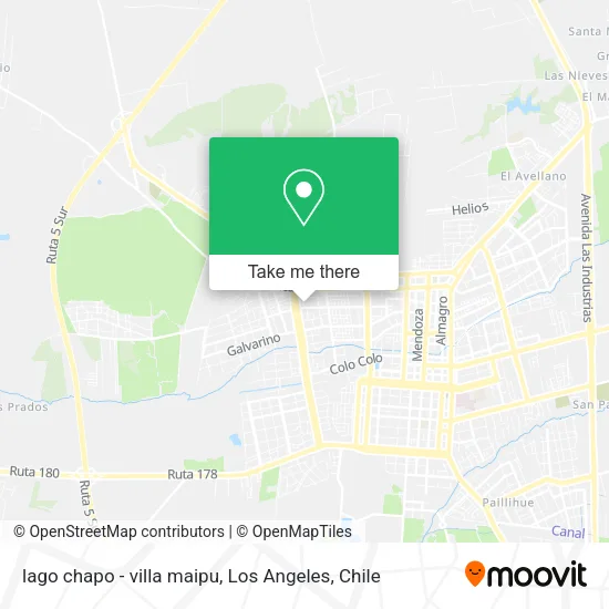 lago chapo - villa maipu map