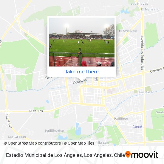 Estadio Municipal de Los Ángeles map