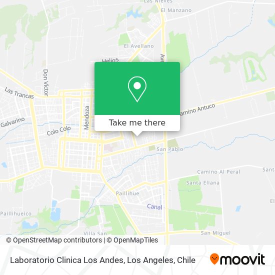 Laboratorio Clinica Los Andes map