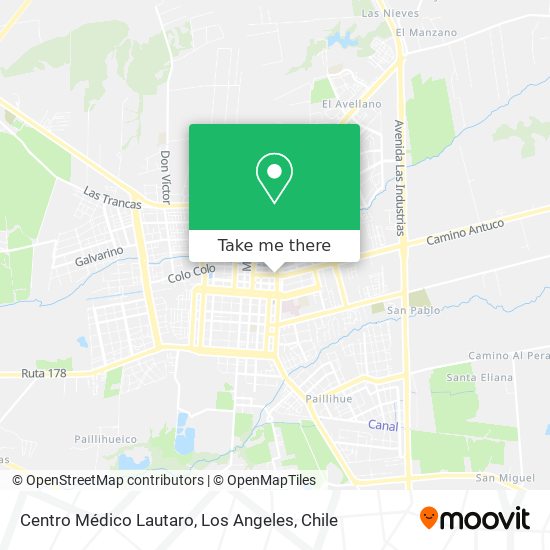 Mapa de Centro Médico Lautaro