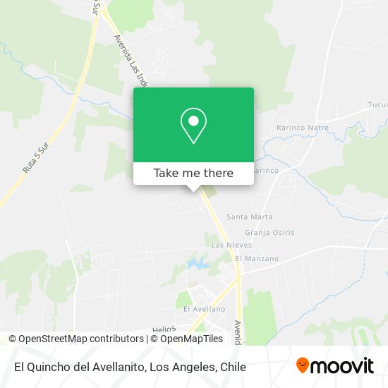 Mapa de El Quincho del Avellanito