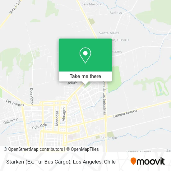 Starken (Ex. Tur Bus Cargo) map