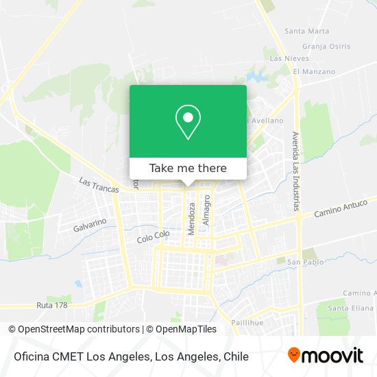 Mapa de Oficina CMET Los Angeles