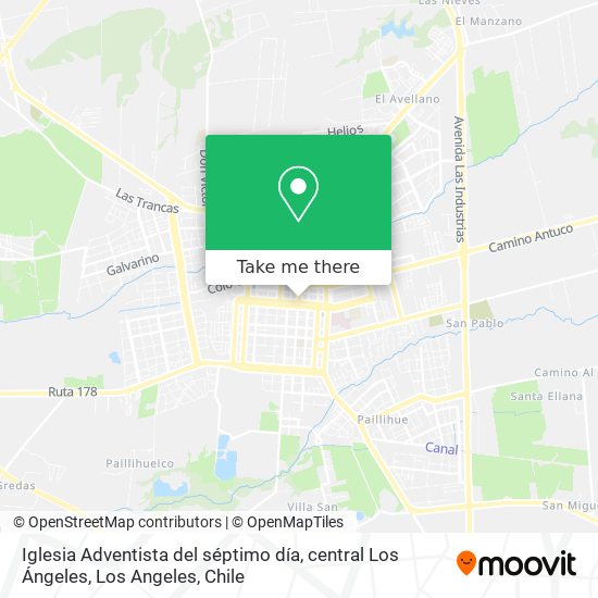 Iglesia Adventista del séptimo día, central Los Ángeles map