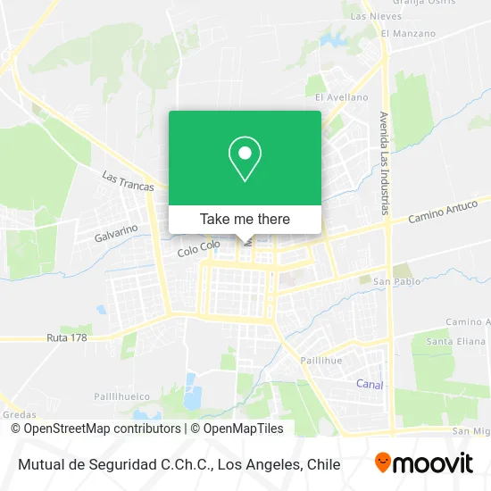 Mutual de Seguridad C.Ch.C. map