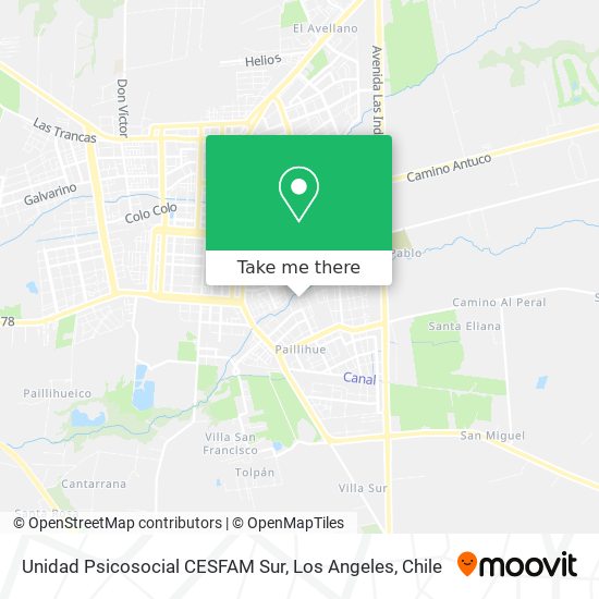 Mapa de Unidad Psicosocial CESFAM Sur