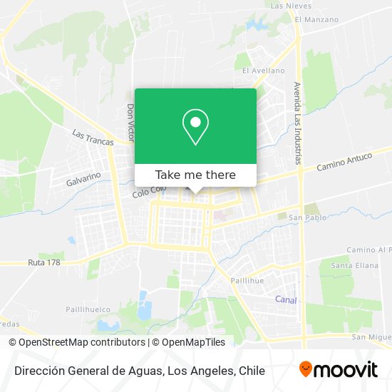 Mapa de Dirección General de Aguas