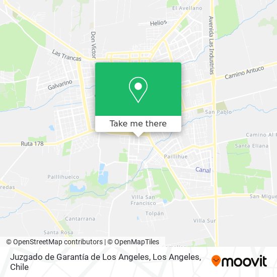 Juzgado de Garantía de Los Angeles map