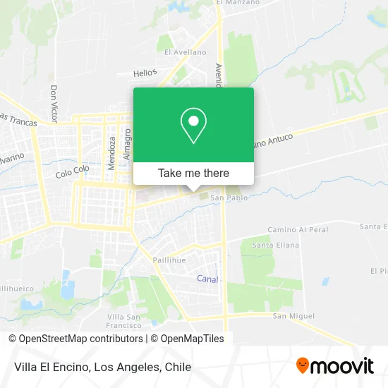 Villa El Encino map