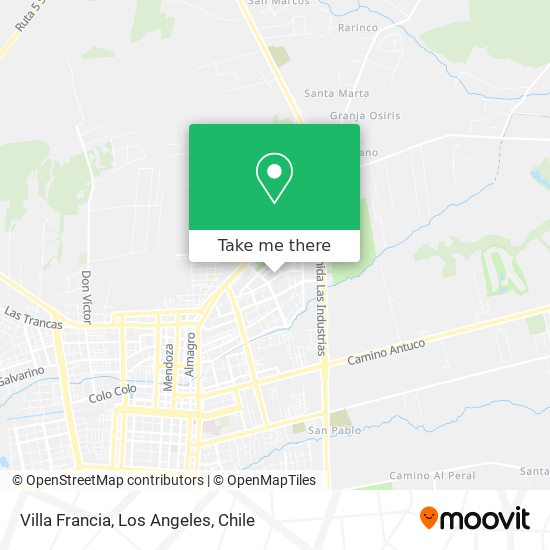 Villa Francia map