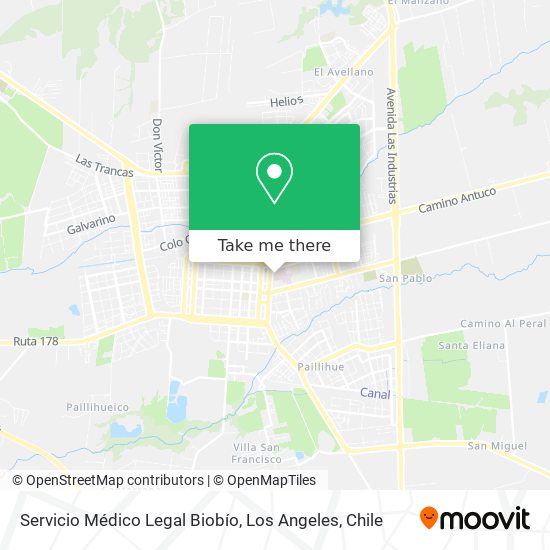 Servicio Médico Legal Biobío map