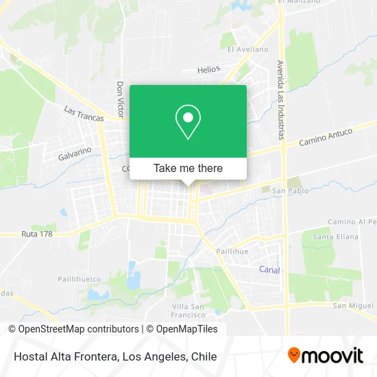 Hostal Alta Frontera map