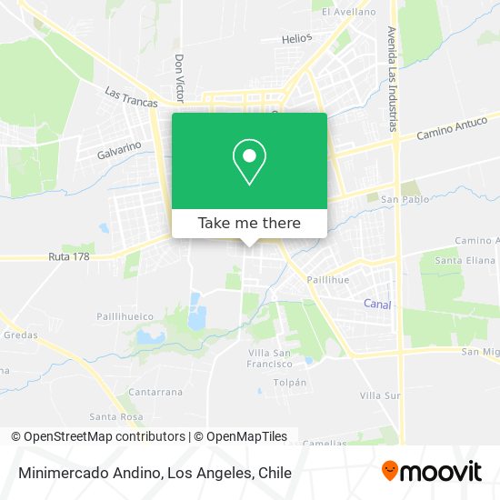Minimercado Andino map