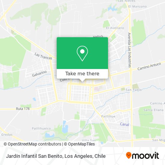 Mapa de Jardín Infantil San Benito