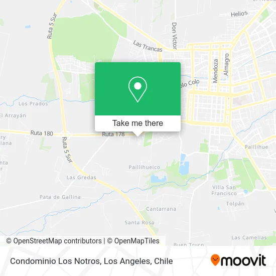 Condominio Los Notros map