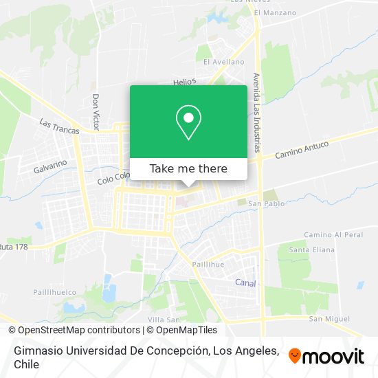 Mapa de Gimnasio Universidad De Concepción