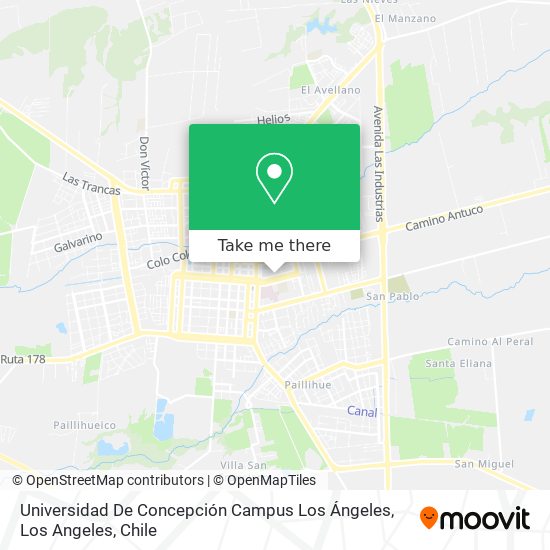 Universidad De Concepción Campus Los Ángeles map