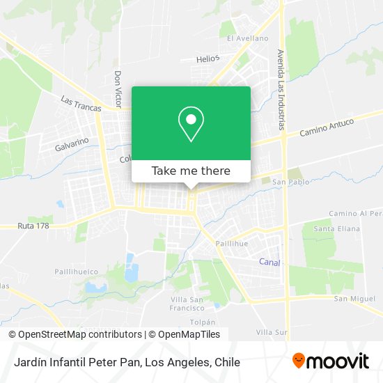 Jardín Infantil Peter Pan map
