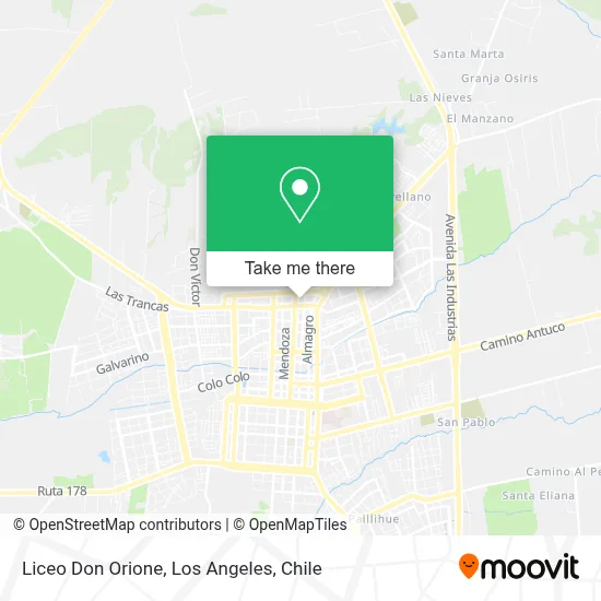 Liceo Don Orione map