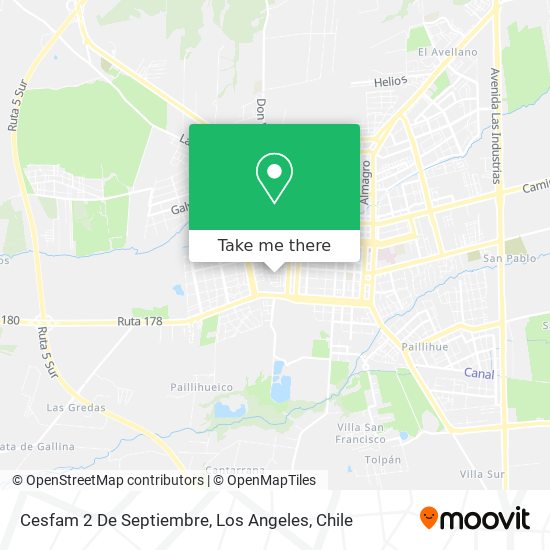 Mapa de Cesfam 2 De Septiembre