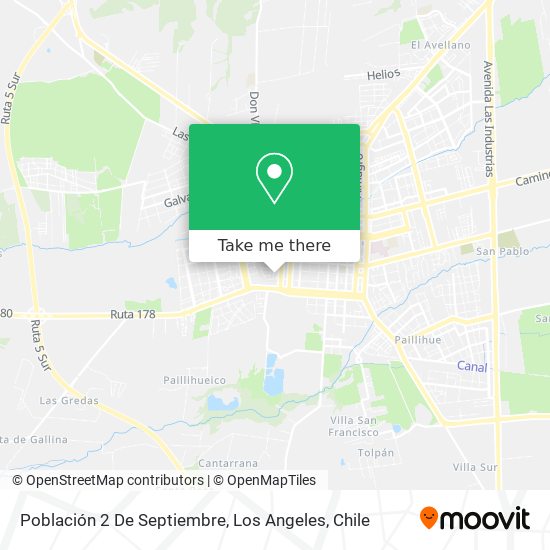 Población 2 De Septiembre map