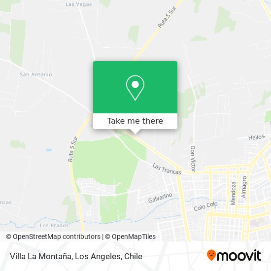 Villa La Montaña map