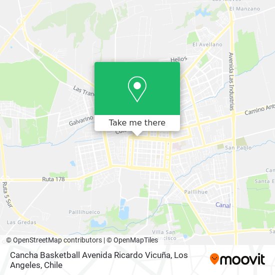 Cancha Basketball Avenida Ricardo Vicuña map
