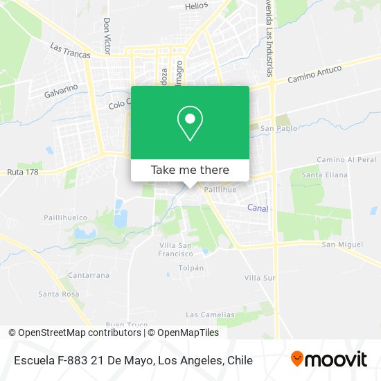 Escuela F-883 21 De Mayo map