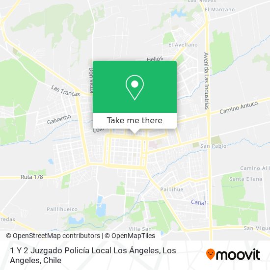 1 Y 2 Juzgado Policía Local Los Ángeles map