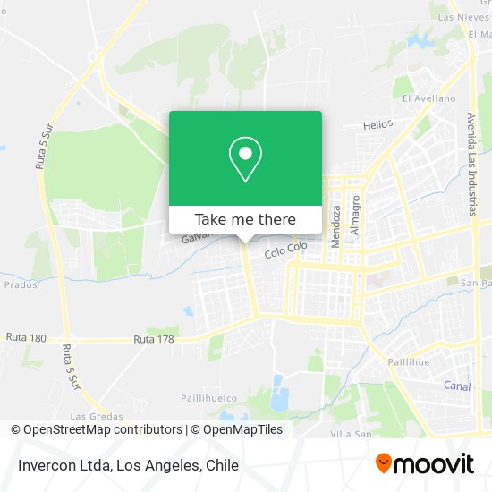 Mapa de Invercon Ltda