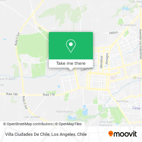Villa Ciudades De Chile map