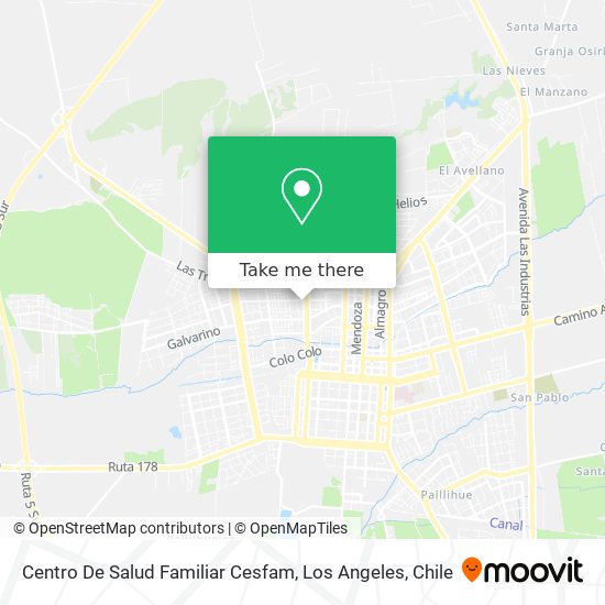 Mapa de Centro De Salud Familiar Cesfam