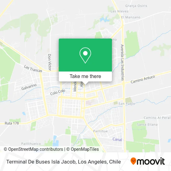 Mapa de Terminal De Buses Isla Jacob