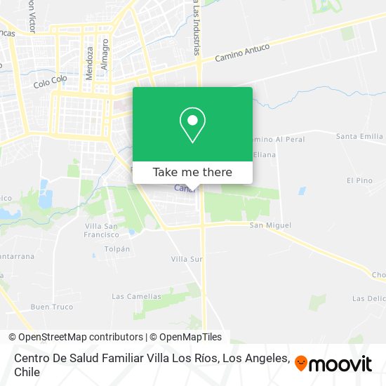 Mapa de Centro De Salud Familiar Villa Los Ríos