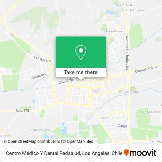 Mapa de Centro Médico Y Dental Redsalud