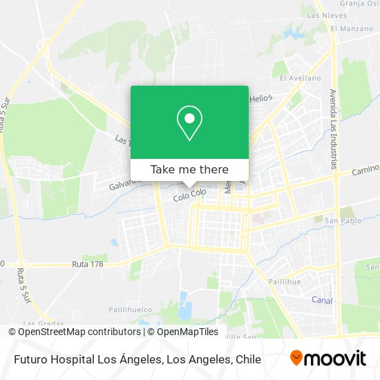 Futuro Hospital Los Ángeles map