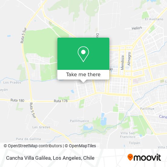Cancha Villa Galilea map