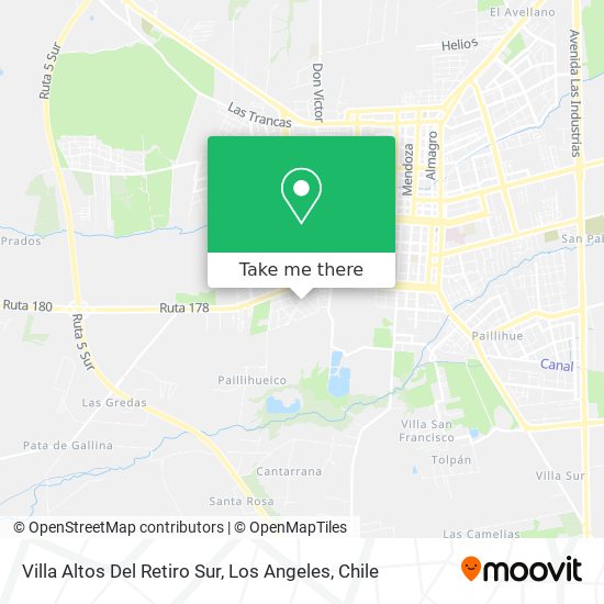 Mapa de Villa Altos Del Retiro Sur