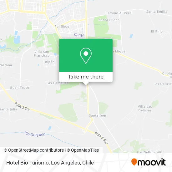 Hotel Bio Turismo map